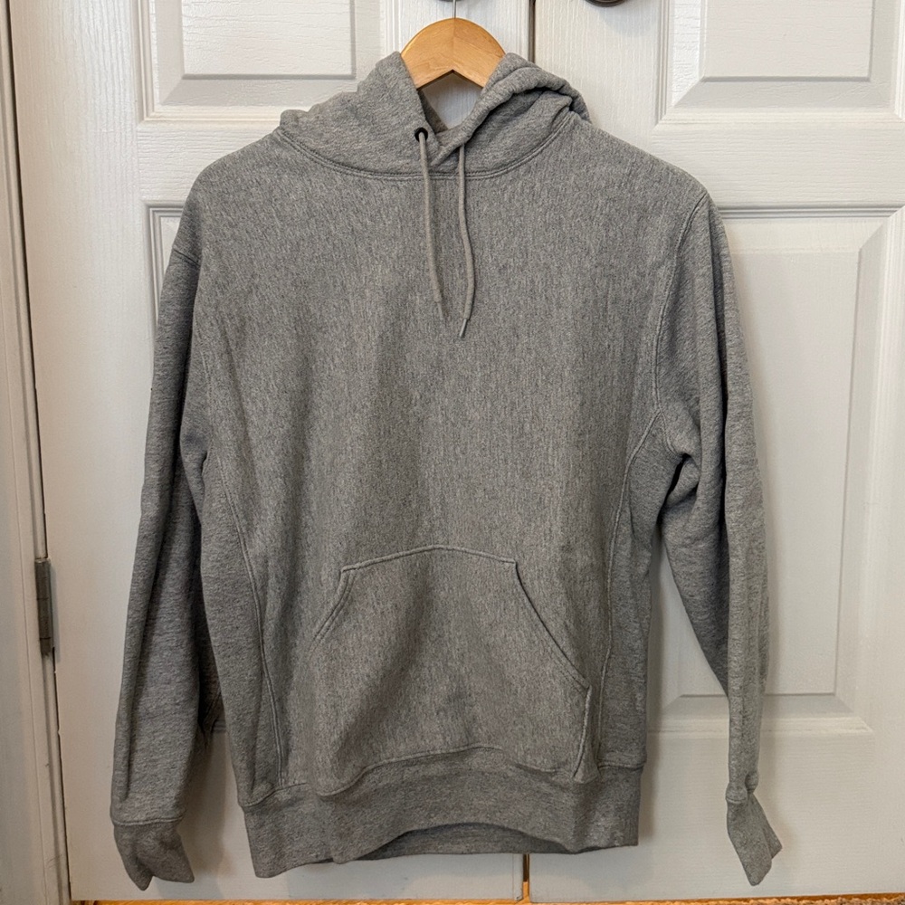 J.Crew Heavyweight Cotton Fleece Gray Hoodie Size Small